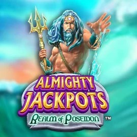 Almighty Jackpots – Realm of Poseidon online game logo by Novomatic on allyspinn.fr