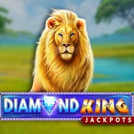 Diamond King Jackpots online game logo by SpinPlay Games on allyspinn.fr