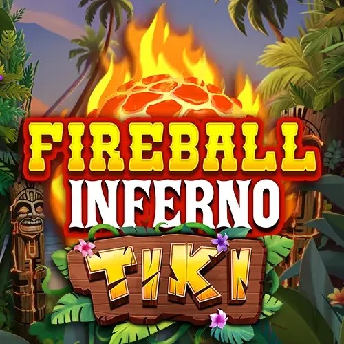 Slots logo of Fireball Inferno Tiki from NetEnt at AllySpin Casino