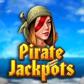 Pirate Jackpots slot logo by Belatra Games at AllySpin Casino