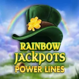Rainbow Jackpots Power Lines slot icon by Red Tiger Gaming, available at AllySpin Casino