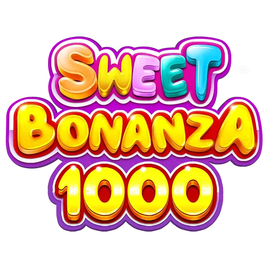 Sweet Bonanza 1000 online game logo by Pragmatic Play on allyspinn.fr